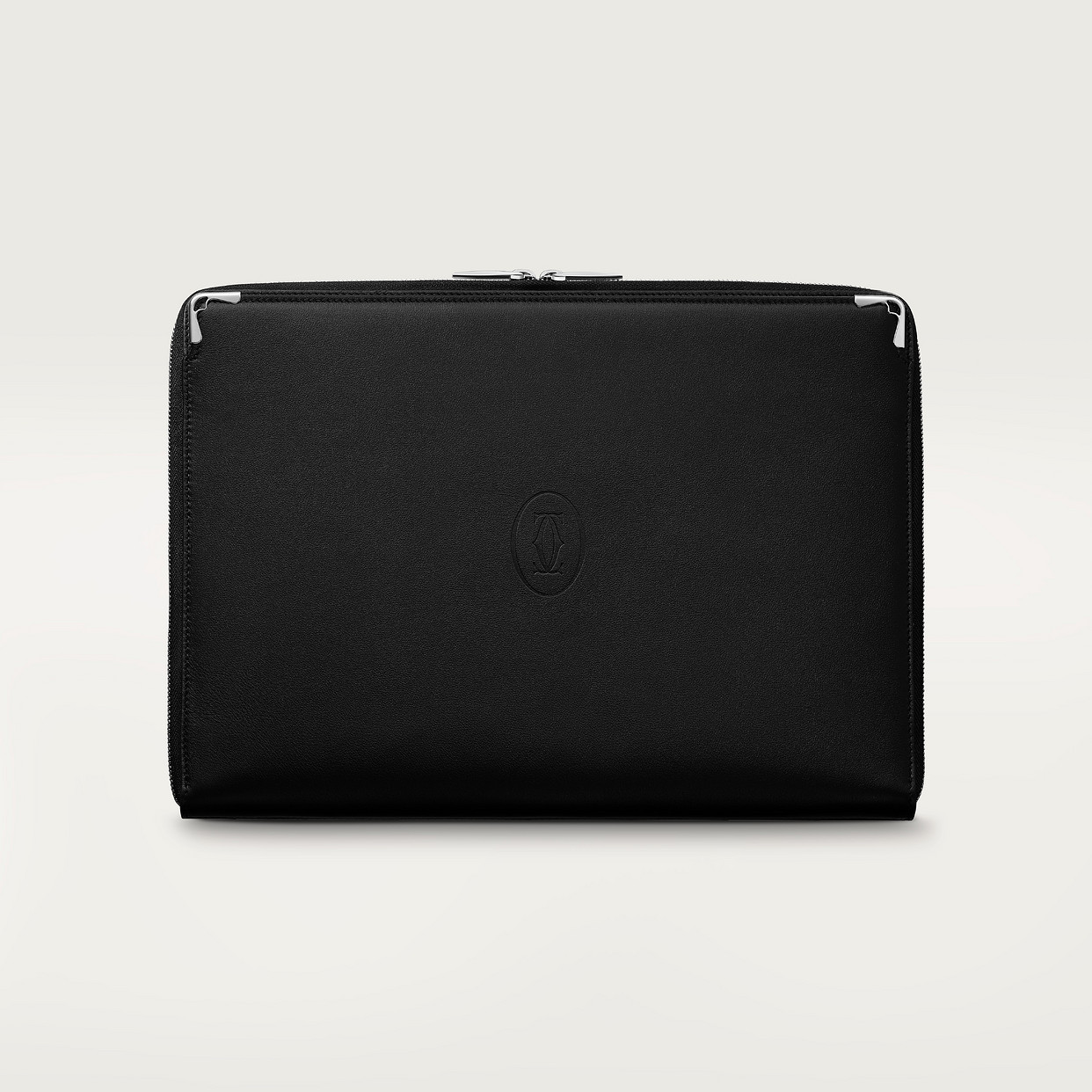 

Мужская деловая сумка Cartier Sac Portfolio, Must de Cartier, черная телячья кожа
