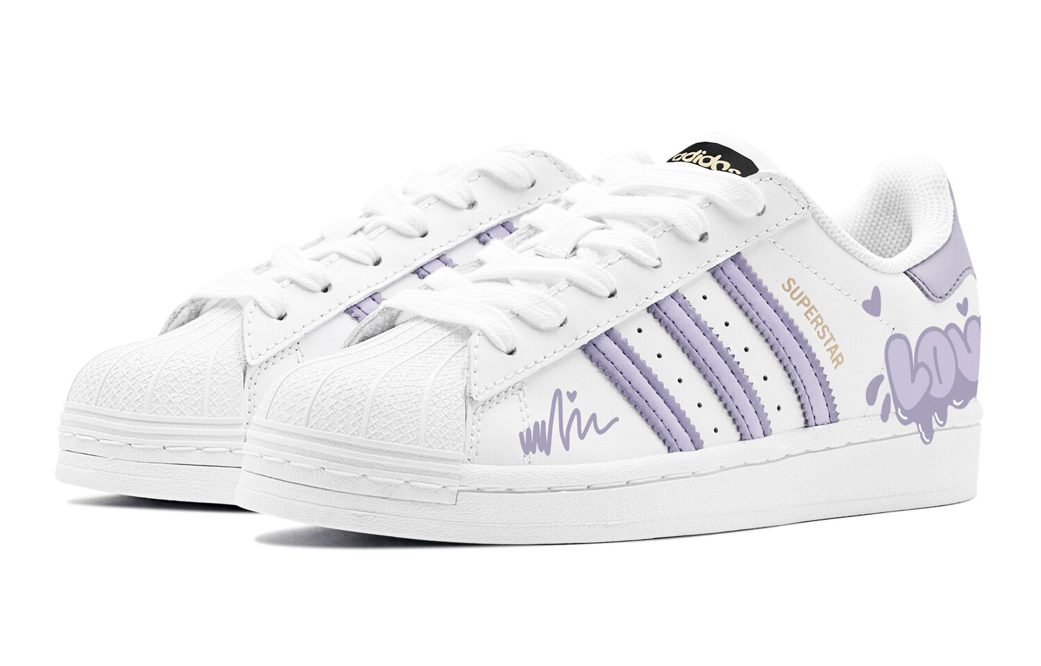 Adidas originals Superstar Series Обувь для скейтбординга унисекс, Lavender — фото 3