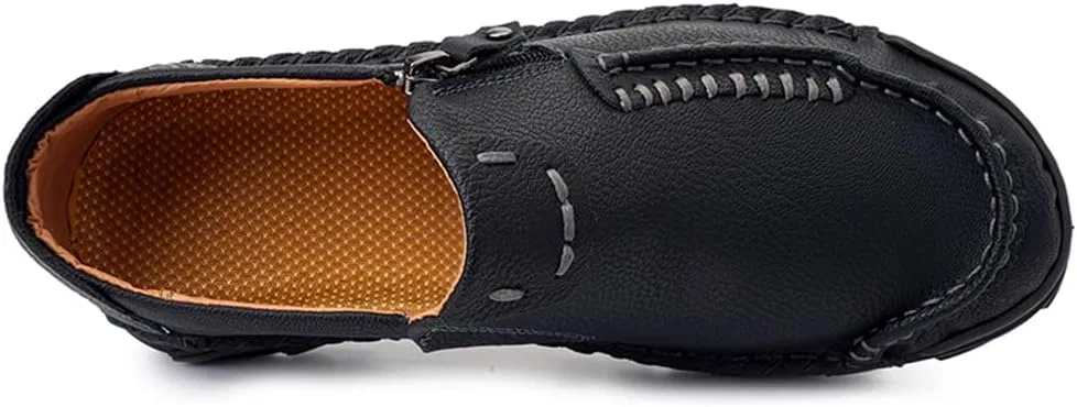 Лоферы кожаные Driving Shoes, Black Abborora — фото 3