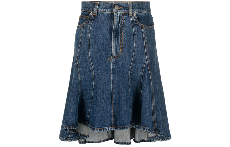 

Футболка FW21 Джинсовые Короткие Юбки Женские Синий Alexander McQueen