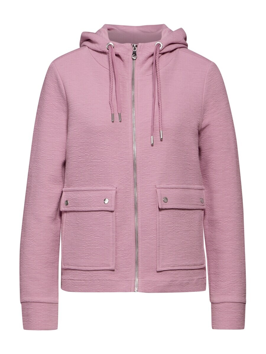 

Толстовка с капюшоном на молнии STREET ONE Zip-Up Hoodie, цвет eosin