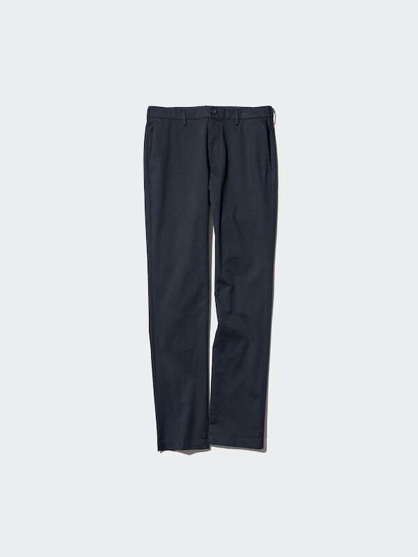 

Облегающие брюки-чинос длинные Uniqlo, синий