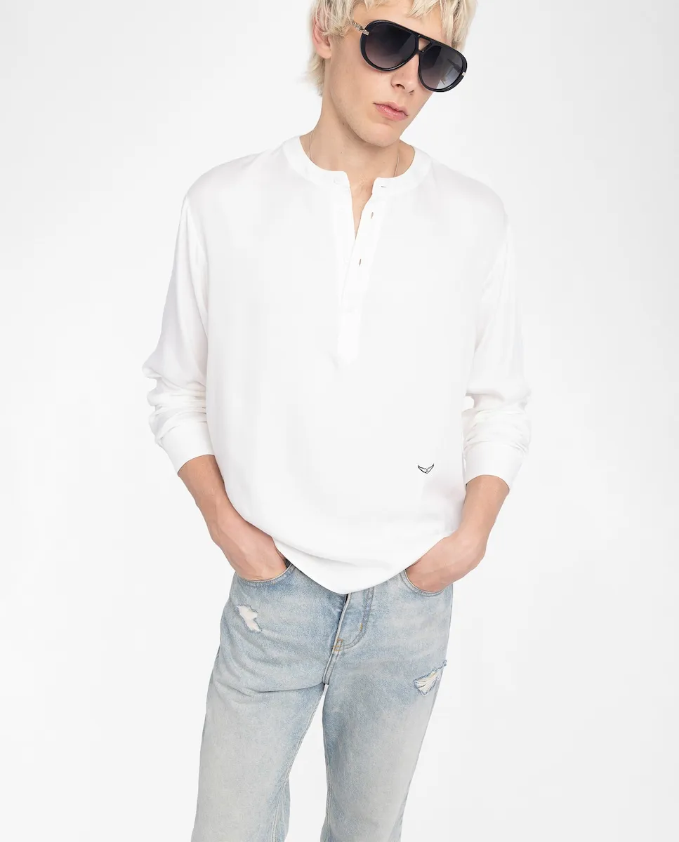 

Мужская рубашка Sora с длинными рукавами из модала Zadig & Voltaire, белый