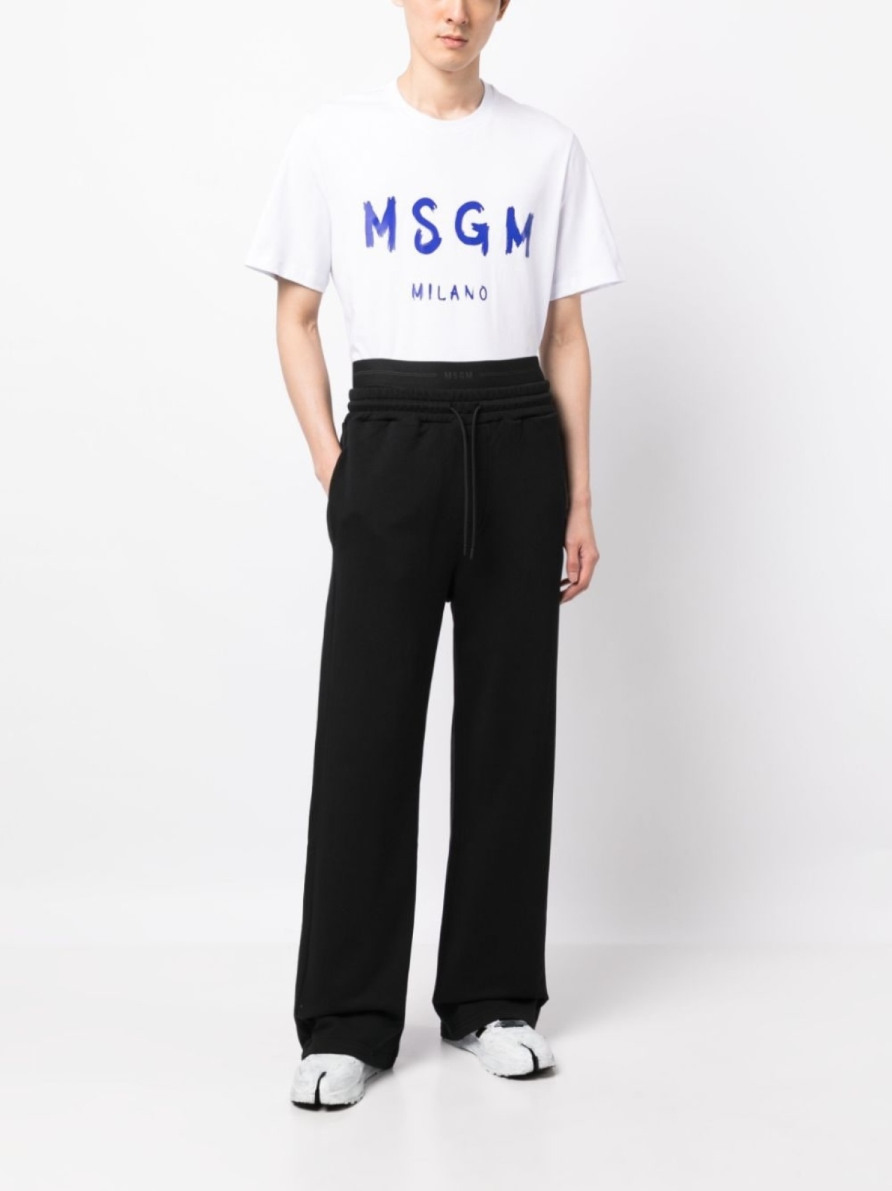 

MSGM футболка с логотипом, белый