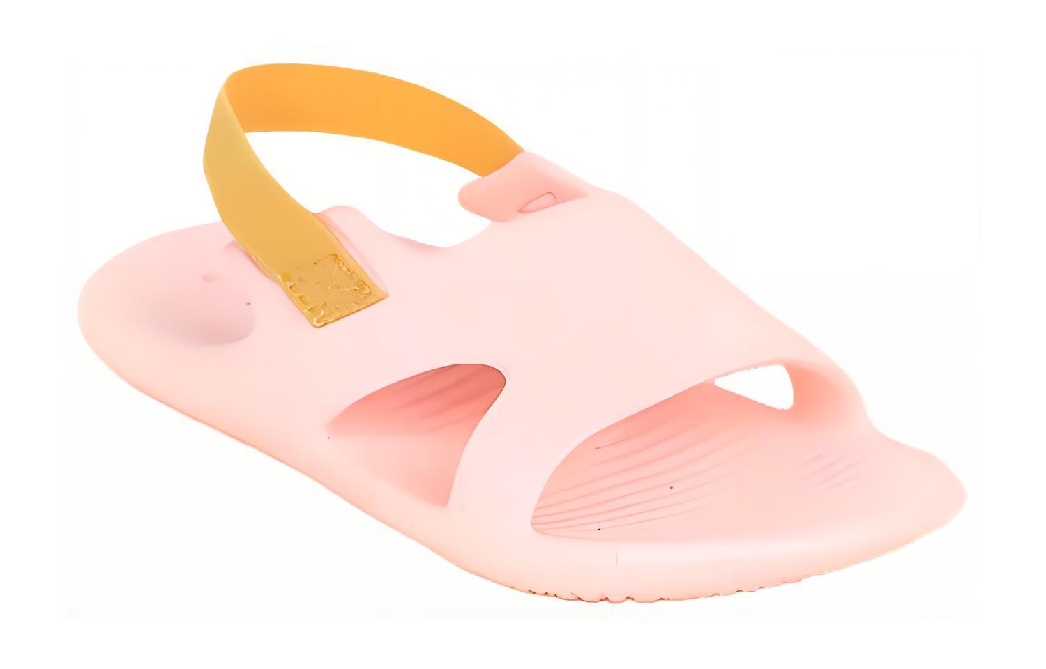 DECATHLON SLAP 100 BASIC Neon Pastel Coral детские сандалии Pink Kids' — фото 4