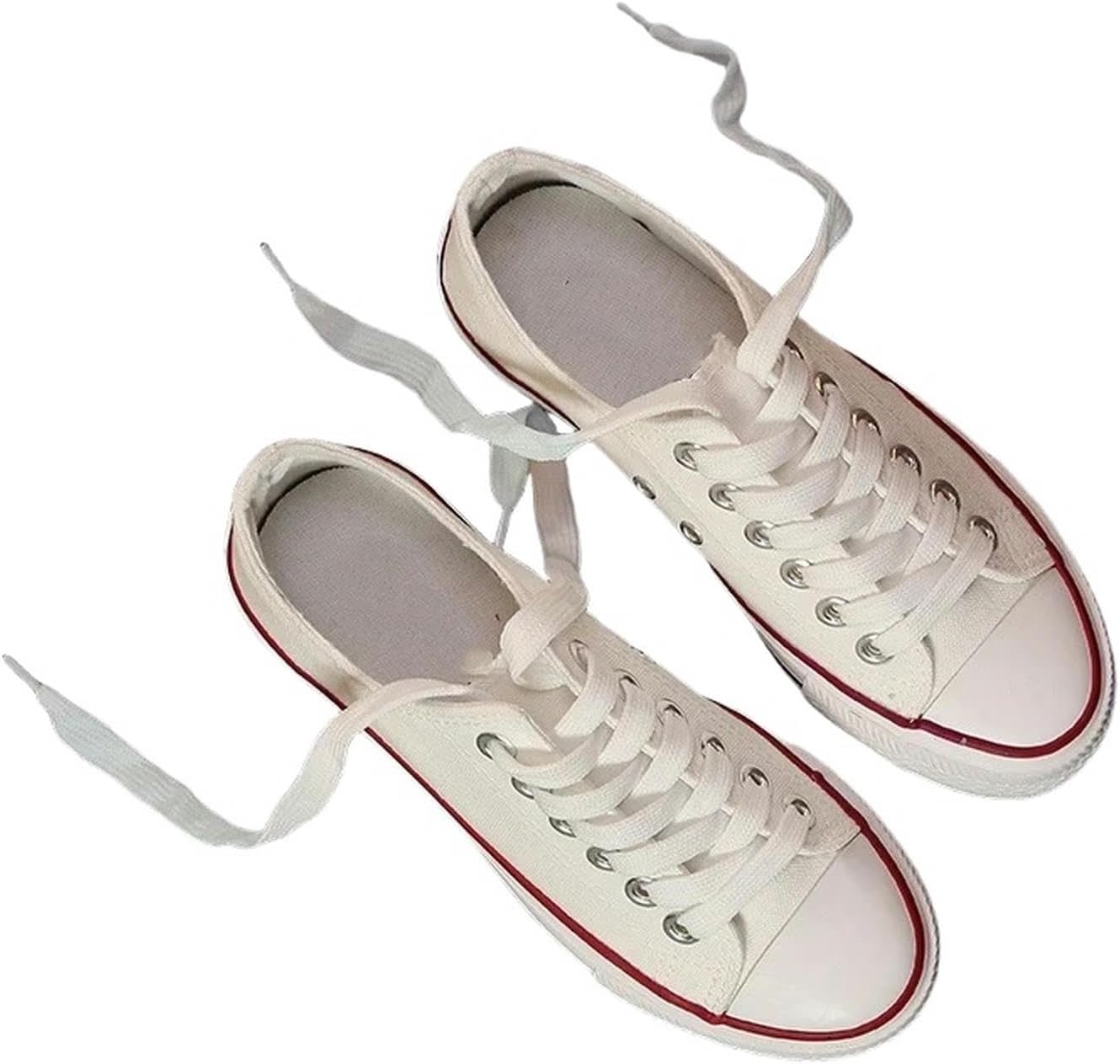 

Женские холщовые кроссовки, холщовые кроссовки для мужчин и женщин, повседневные плоские шнурованные кроссовки Shendm, белый