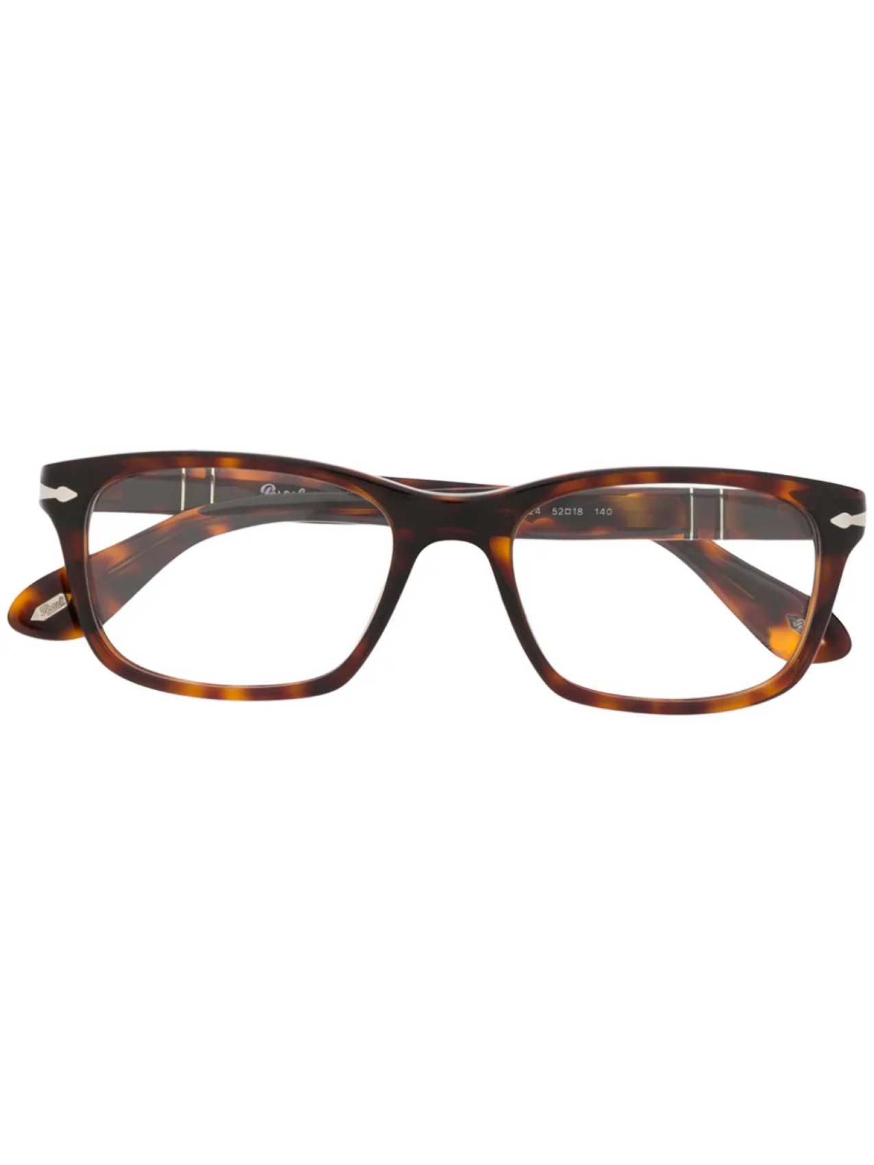 

Persol очки в квадратной оправе, коричневый