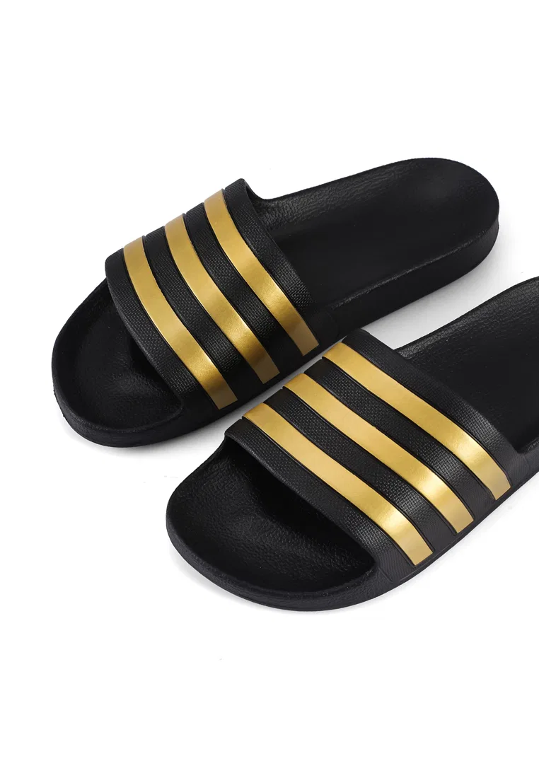 Шлепанцы, водоотталкивающие, Adilette Aqua, Adidas, черный — фото 3