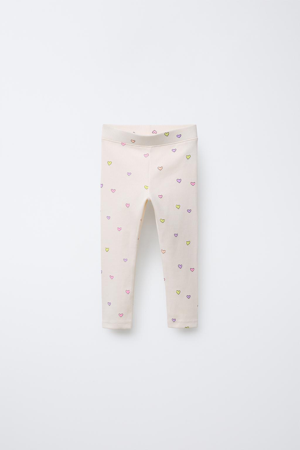 

Леггинсы с рисунком в рубчик ZARA, экрю