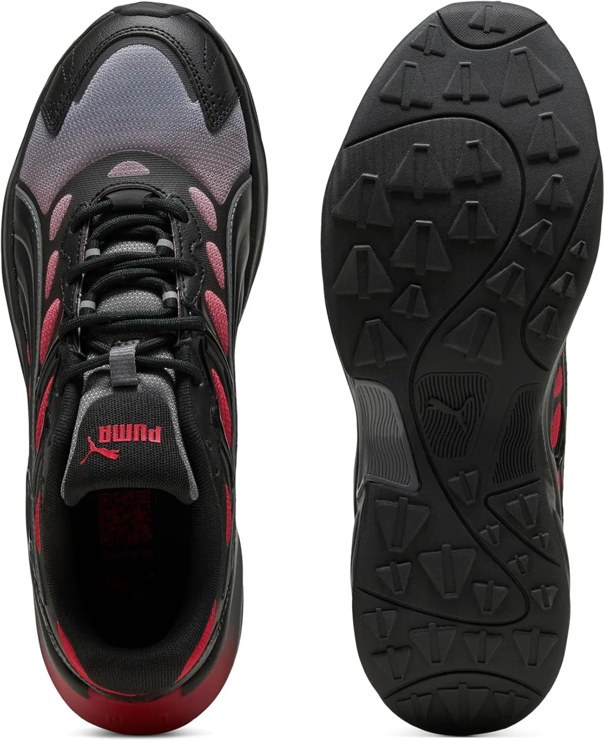 Кроссовки беговые PUMA Insphere, Puma Black-for All Time Red-cool Dark Gray — фото 4