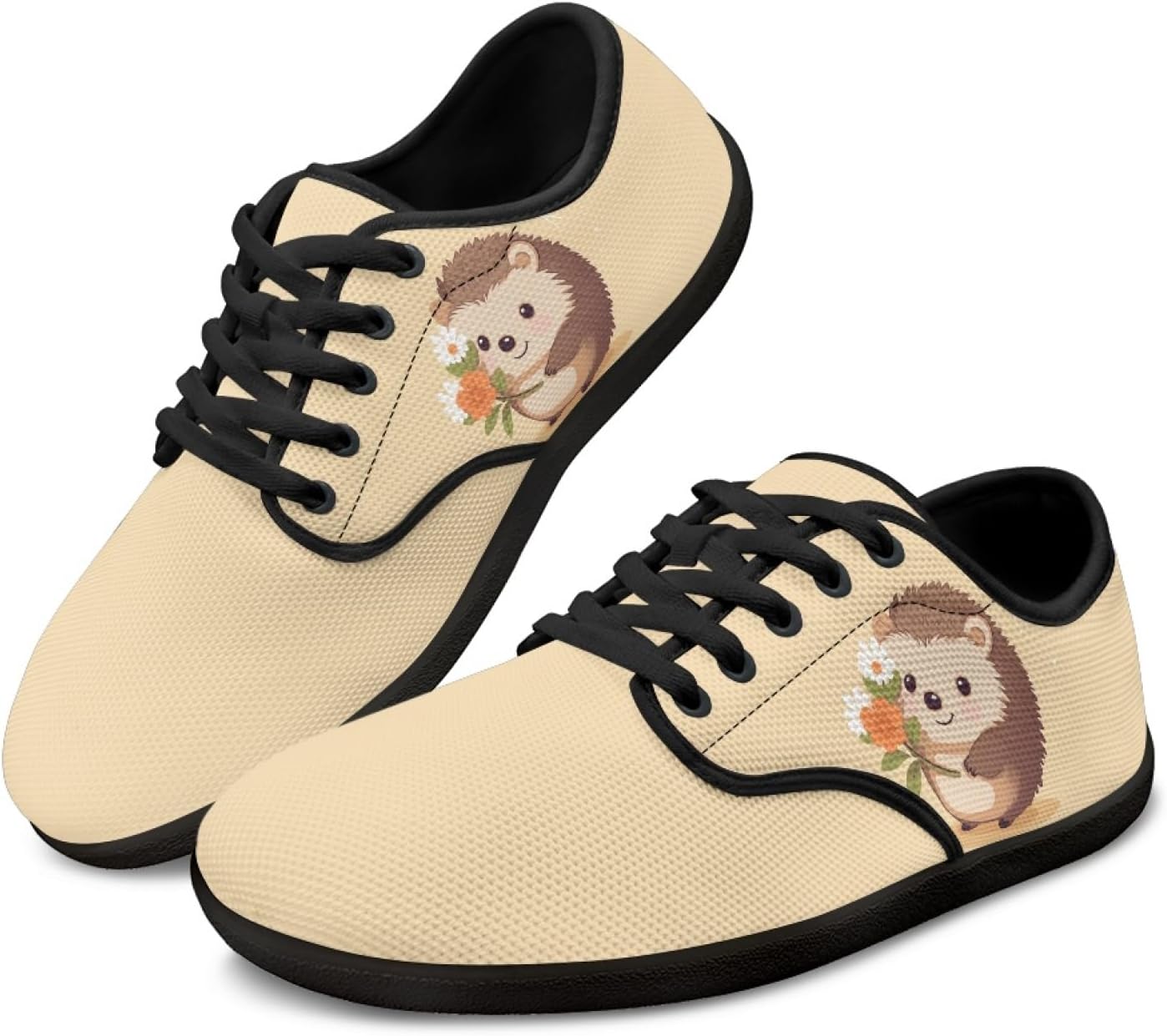 

Мужские кроссовки HUIACONG для босоногих мужчин и женщин, кроссовки с нулевым перепадом высоты подошвы, Hedgehog Daisy