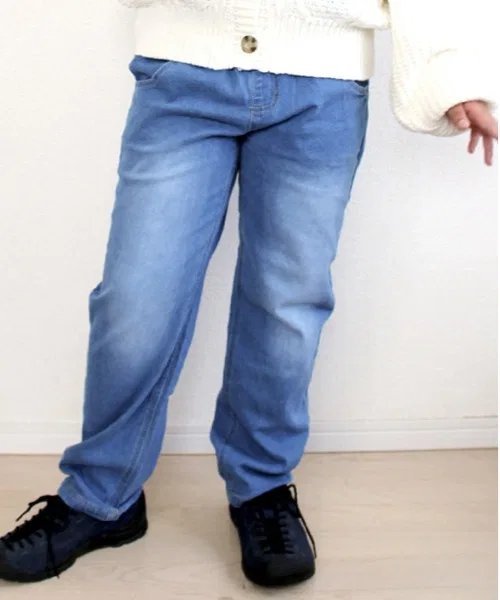 Джинсы Njeans 26003 свободного кроя, эластичные, прямые.