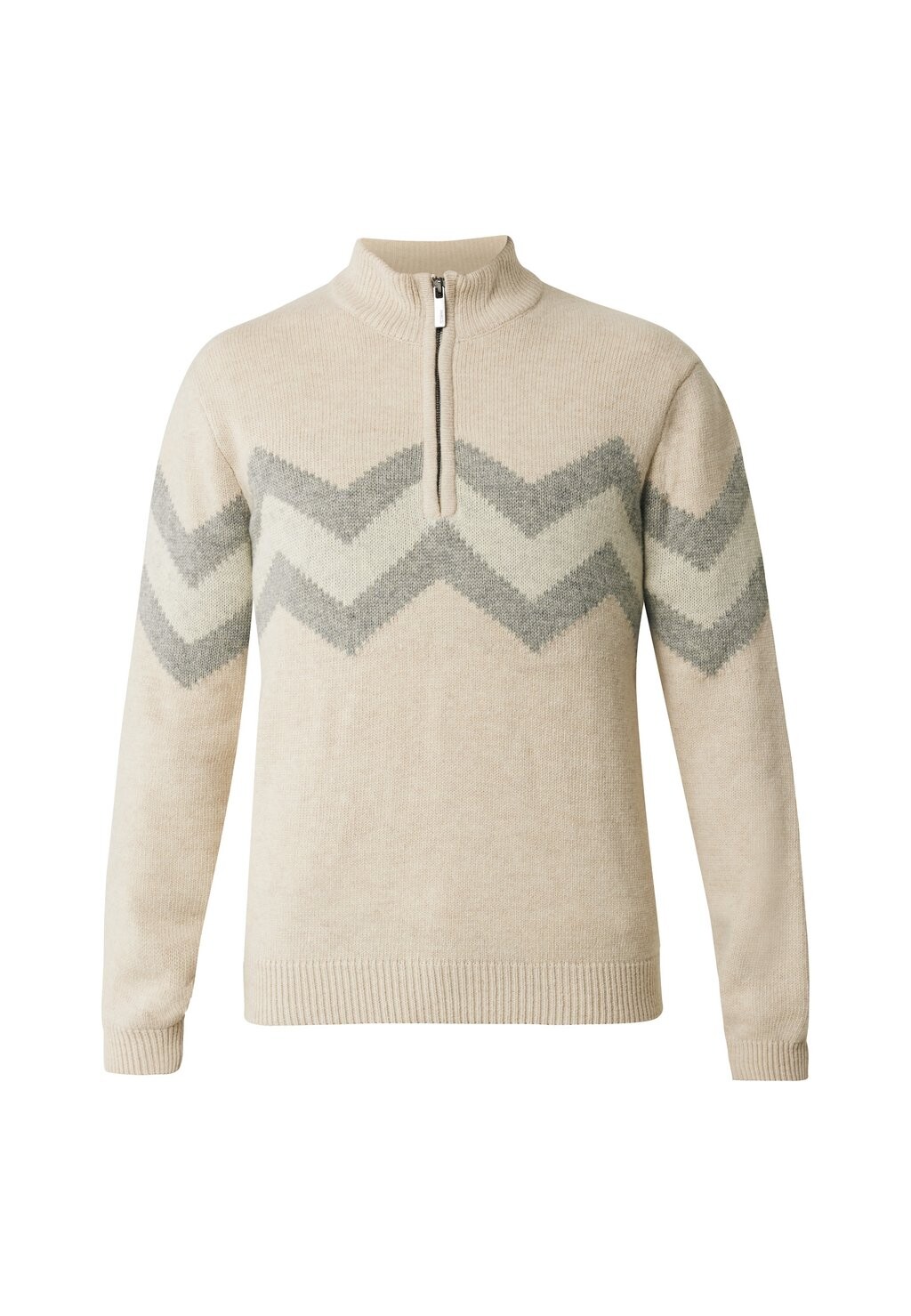 

Джемпер HALF ZIP INTARSIA Mexx, коричневый
