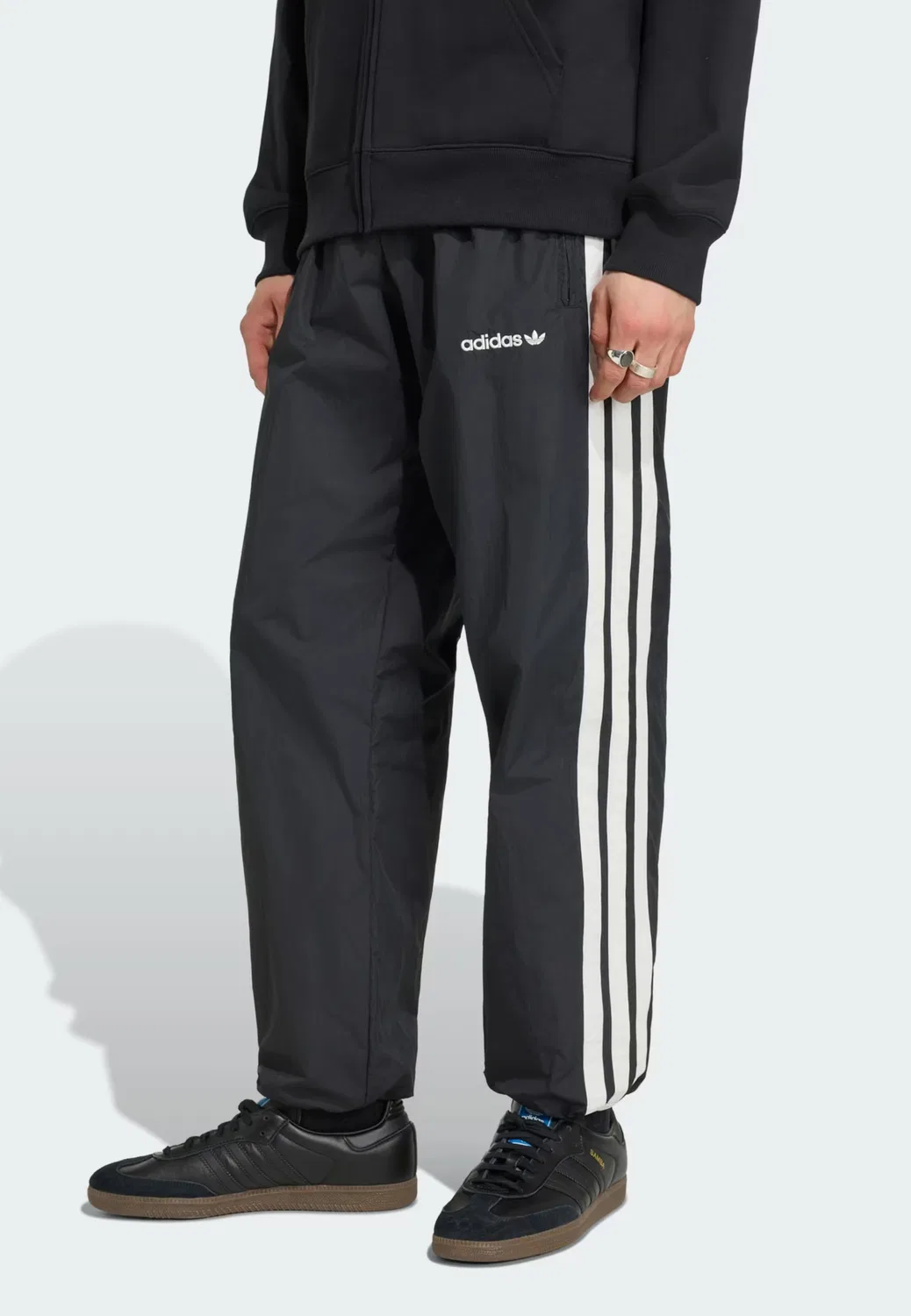 Брюки Adidas Originals свободного кроя Cutline черного цвета — фото 2