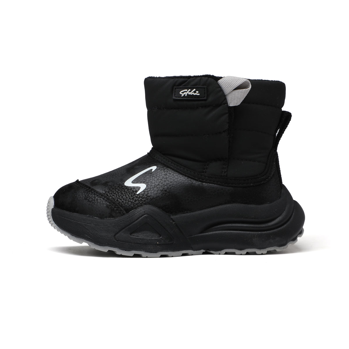 

Теплые детские ботинки с низким голенищем Satchi, черный