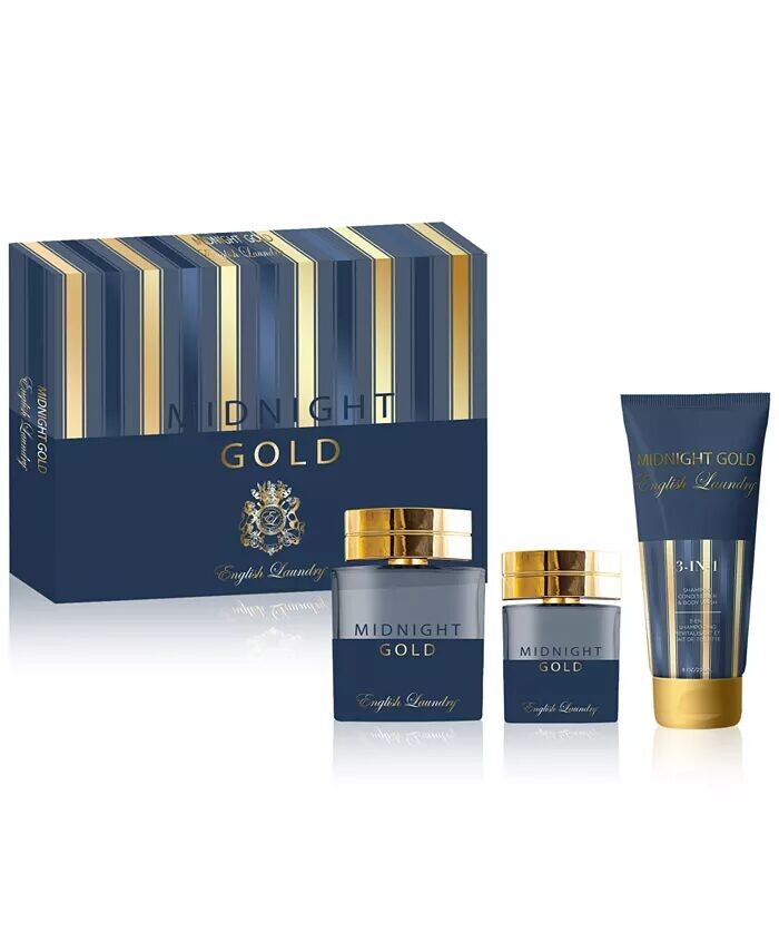 

Мужские 3 шт. Подарочный набор парфюмированной воды Midnight Gold English Laundry