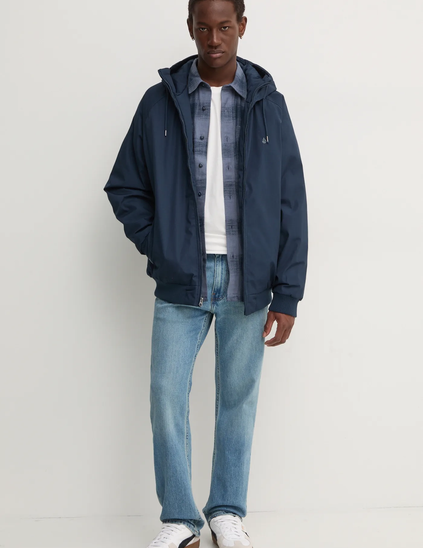 

Хлопковая рубашка Timberland, синий