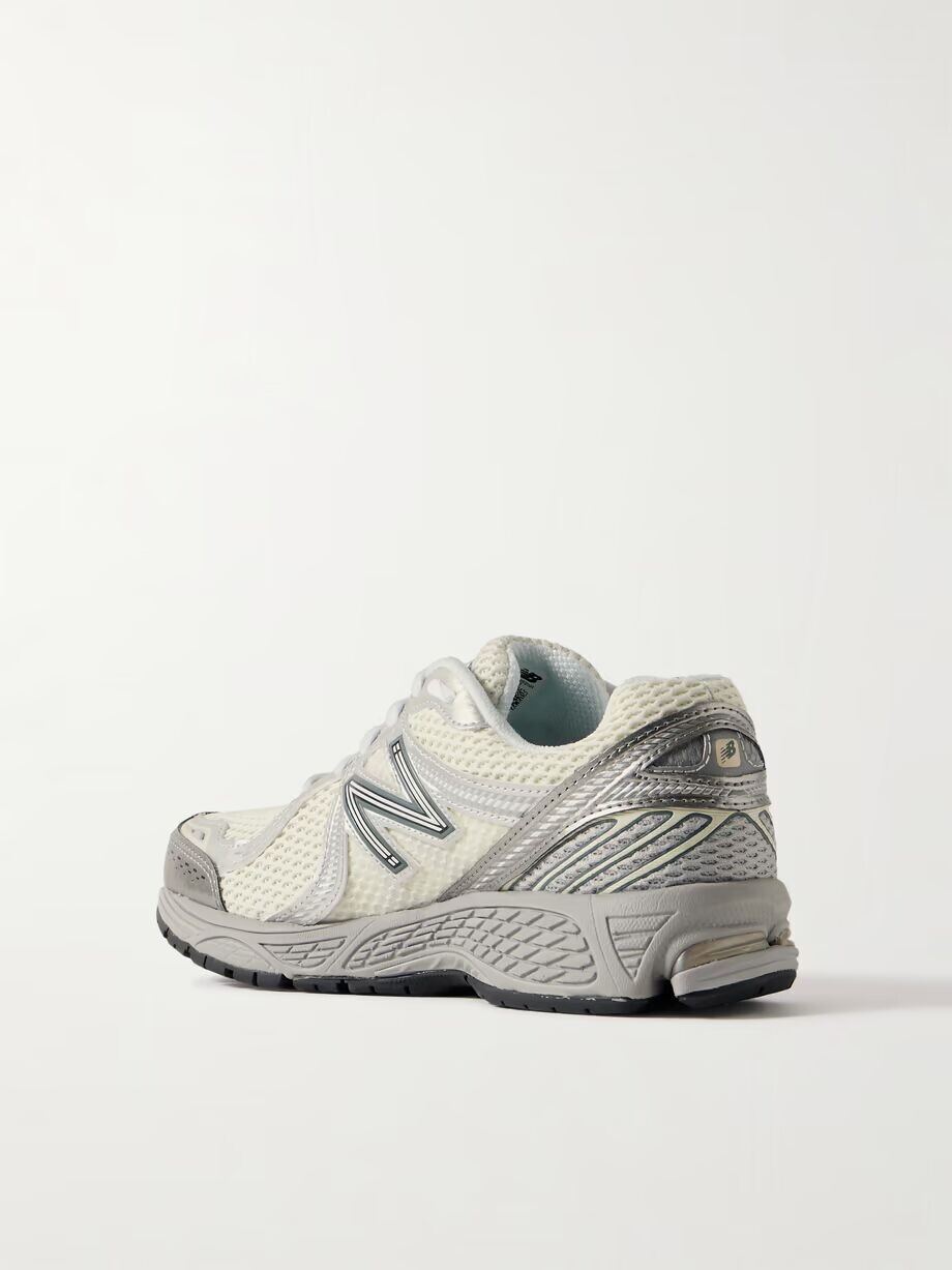 Кроссовки 860v2 Ceres из каучука и сетки с кожаной отделкой New Balance, серый — фото 3