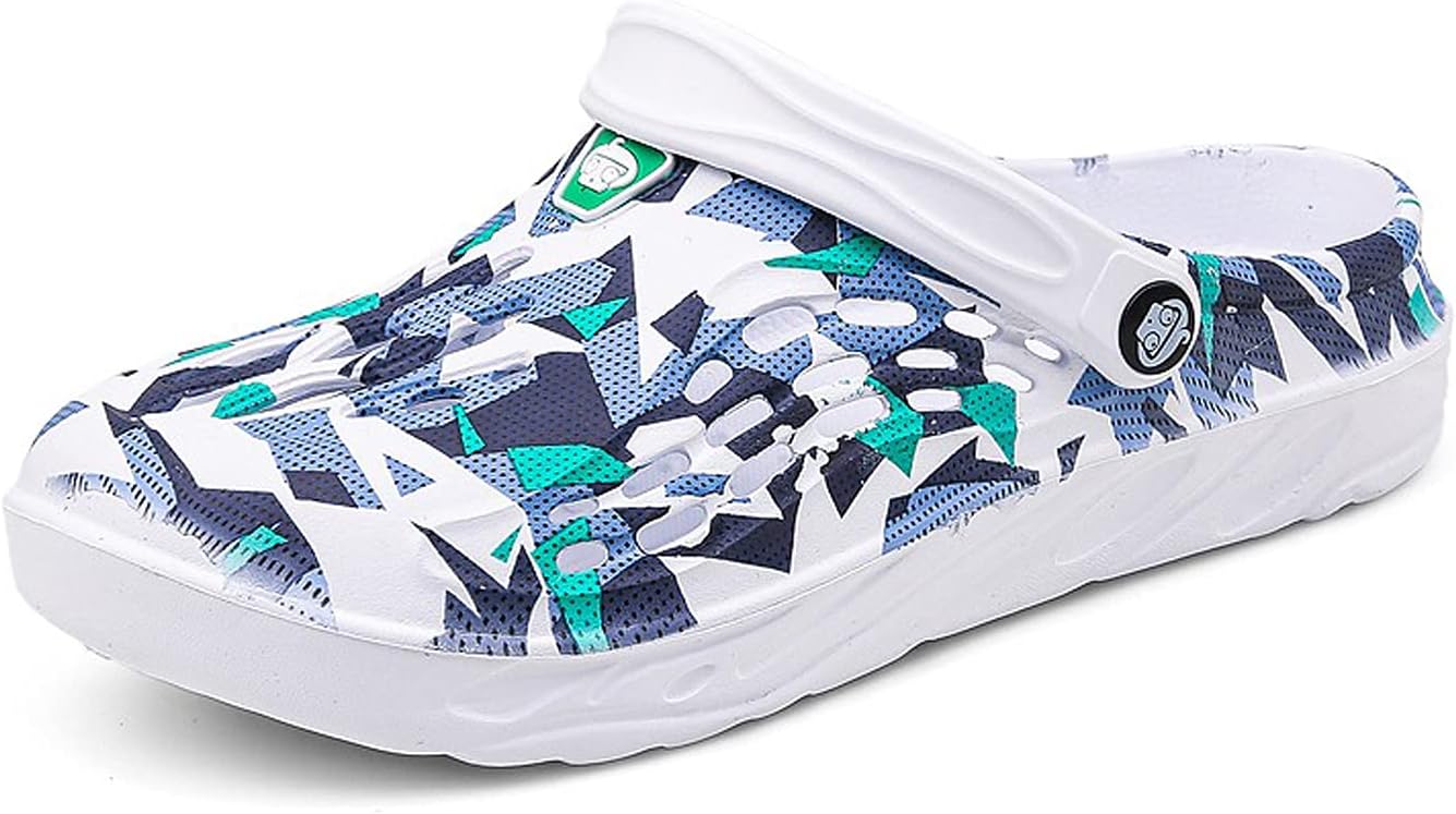 

Мужские садовые сабо LIBINXIF, дышащие обувь, для купания, пляжа, водные тапочки, обувь, тапочки, прогулочная обувь, сандалии больших размеров, большие тапочки, синий