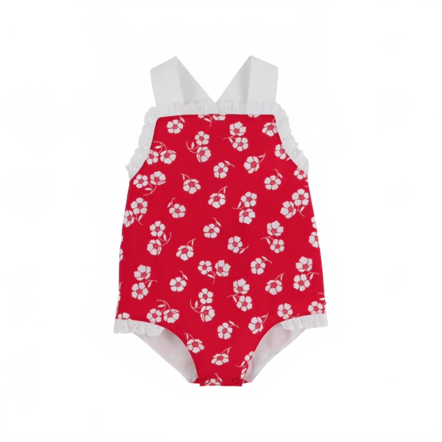 

Детский купальник Sisi Sunsuit в цветочном принте Fairfax Flowers/Worth Ave White The Beaufort Bonnet Company