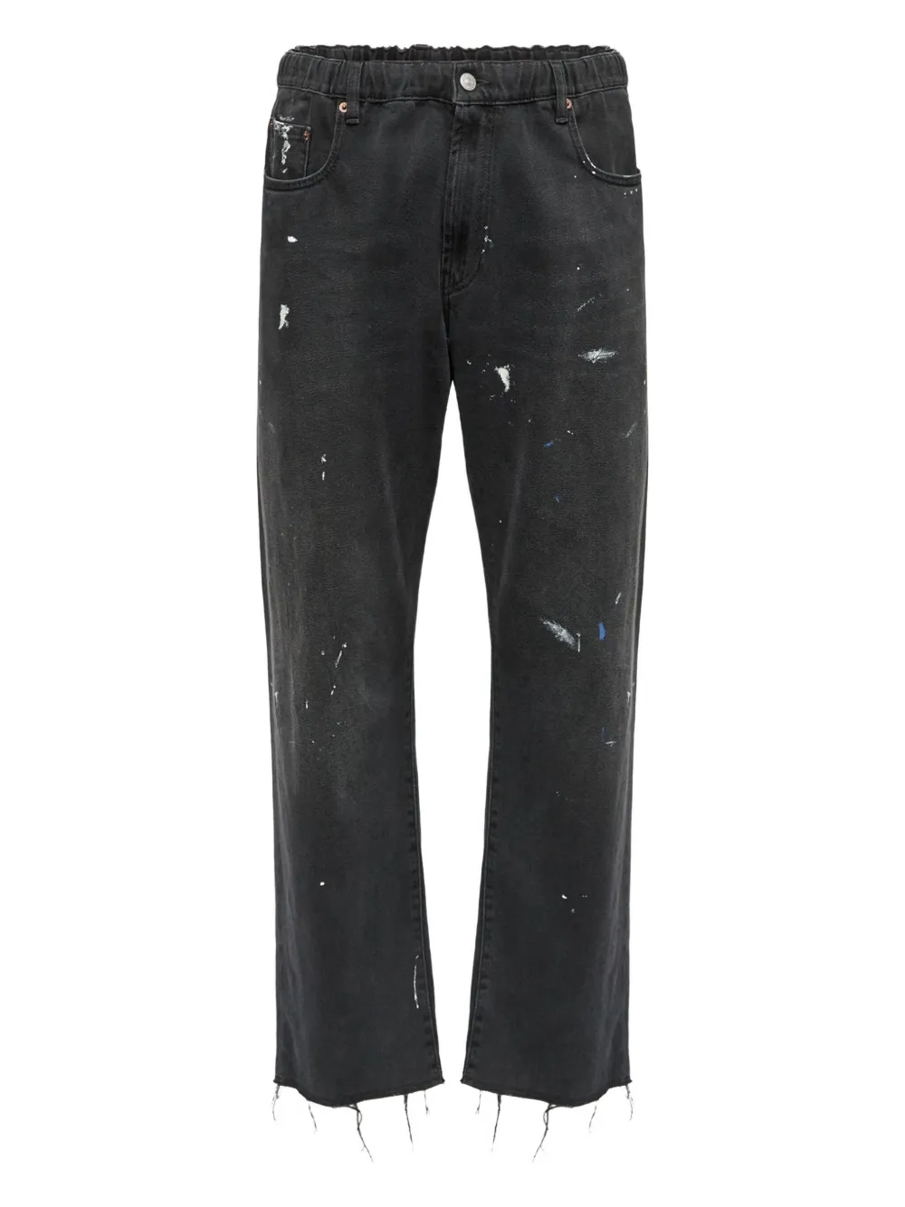 

Джинсы с эффектом потертости MM6 Maison Margiela, серый