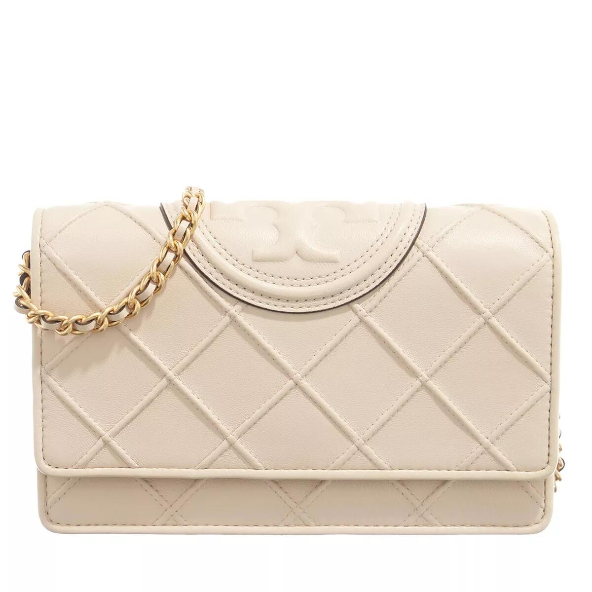 

Кошелек fleming с мягкой цепочкой новый кремовый Tory Burch, бежевый