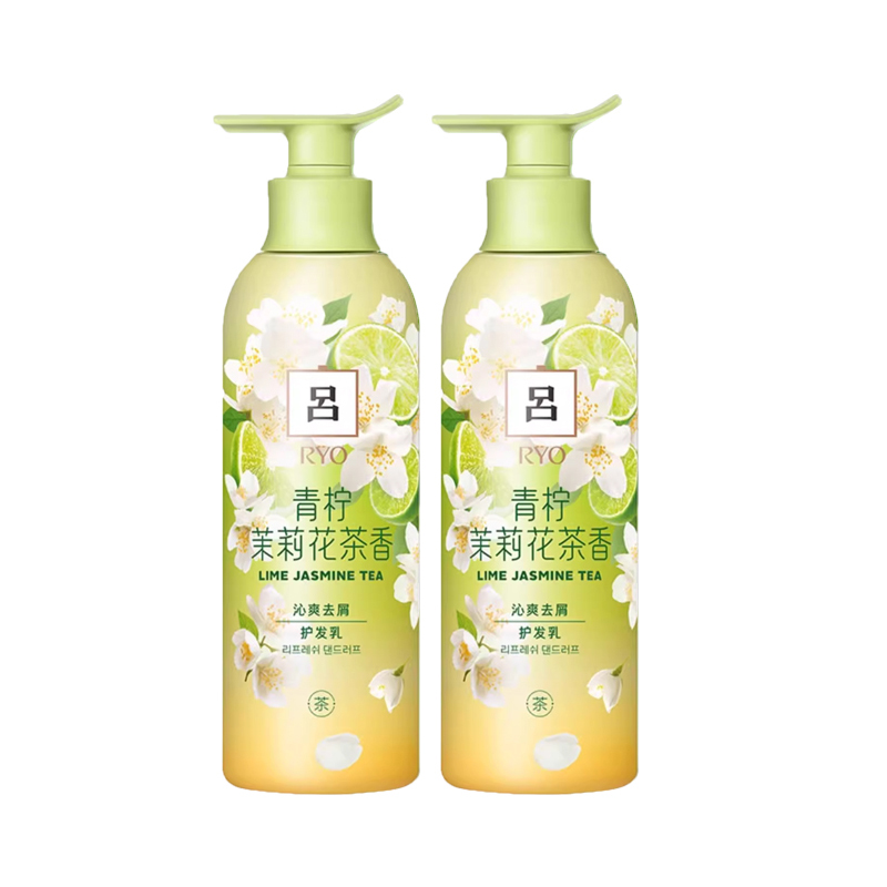 Лосьон для ухода за волосами Floral Lime Jasmine Tea, разглаживающий и восстанавливающий, новая версия, 400 мл Ryo — фото 2
