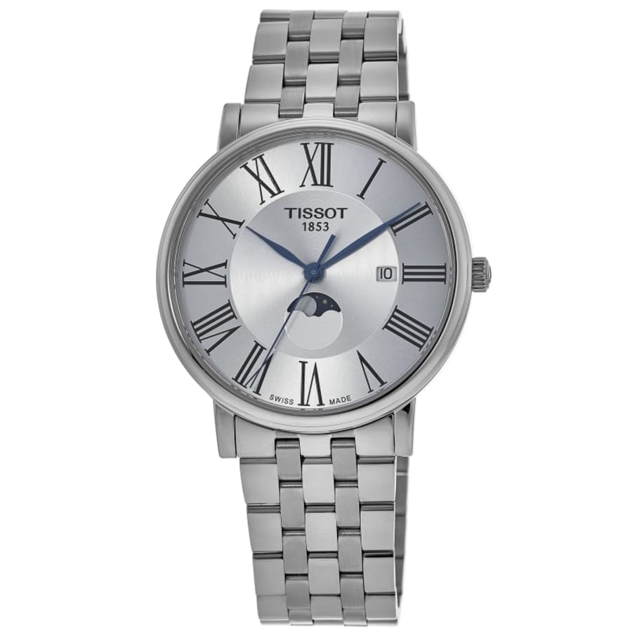 

Мужские часы Tissot Carson Premium с серебристым циферблатом и стальным корпусом T122.423.11.033.00, серебряный