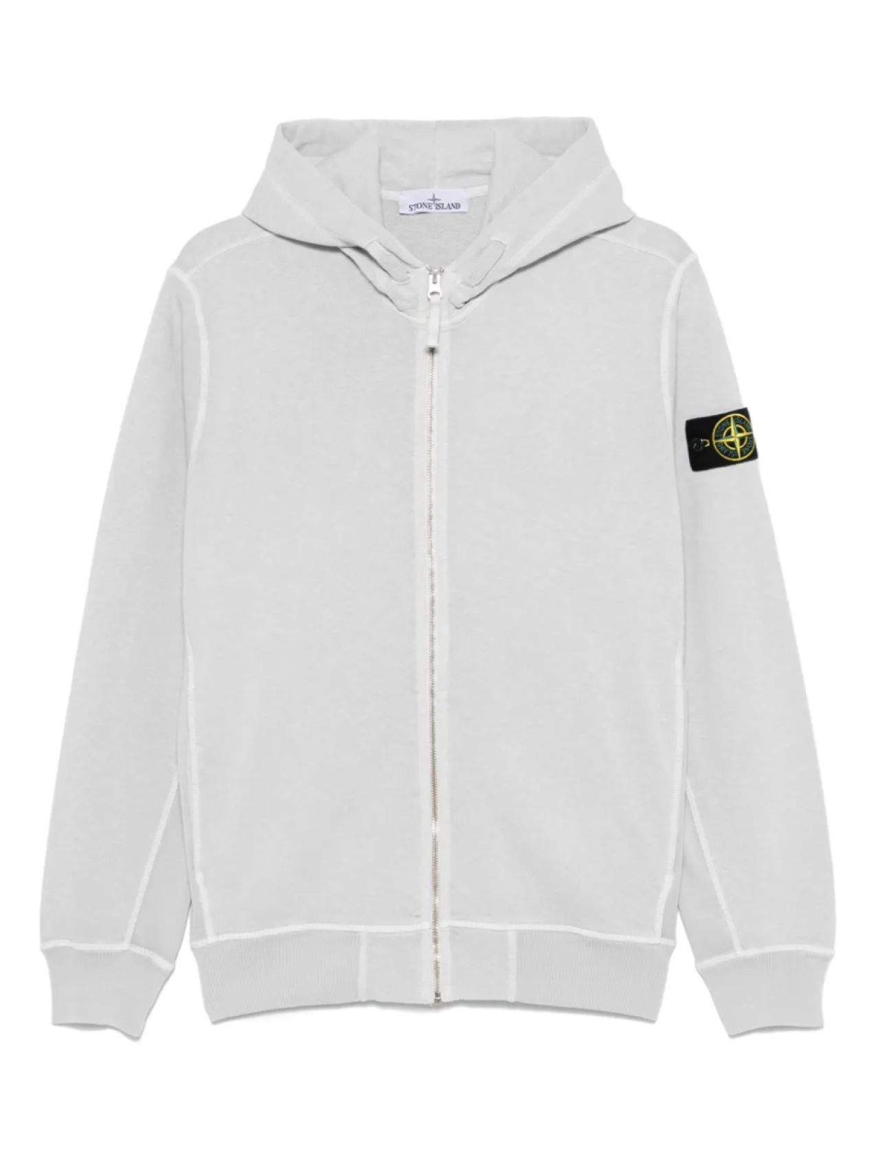

Худи с нашивкой Compass Stone Island, серый