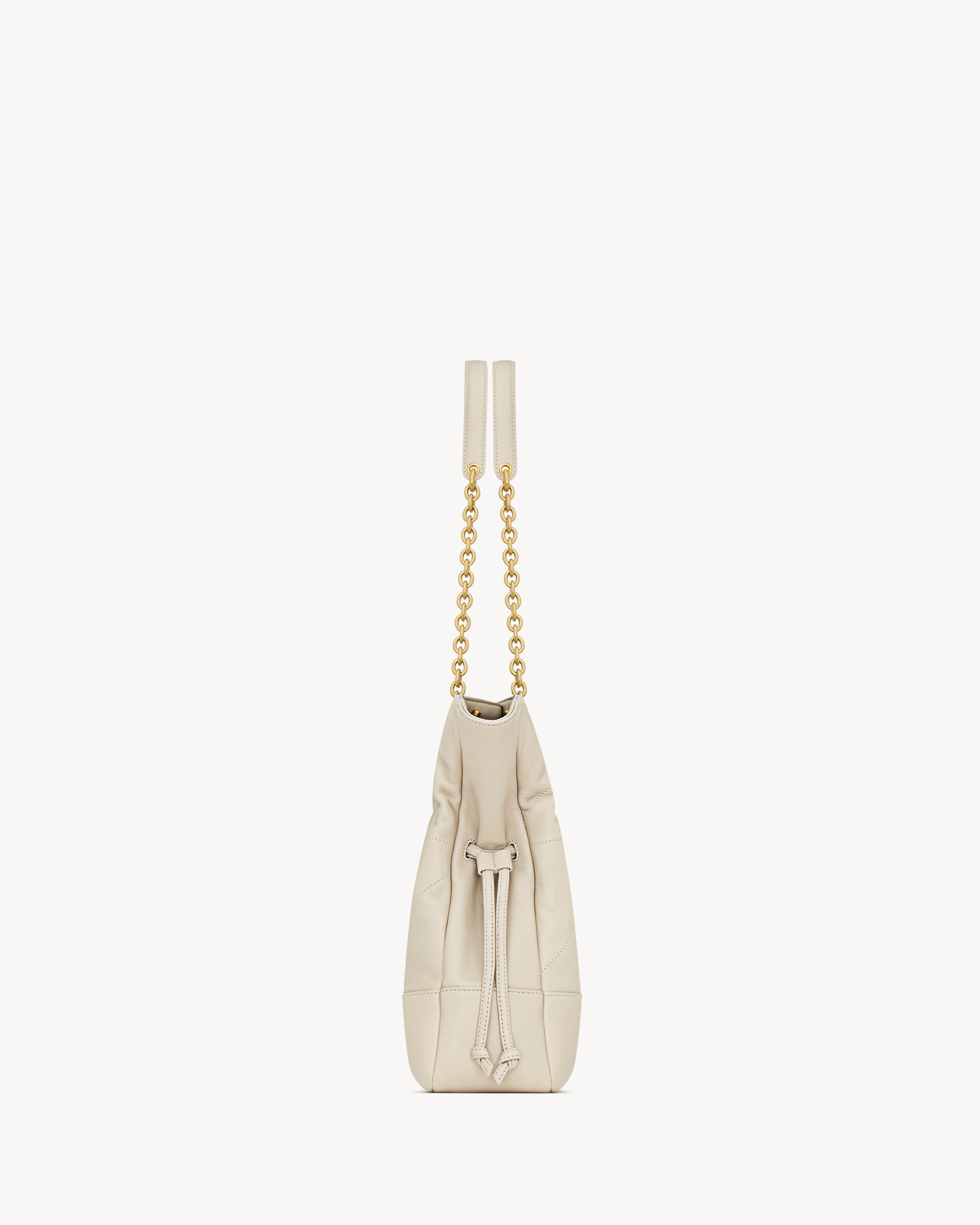 Маленькая сумка JAMIE SHOPPING из ягнячьей кожи Saint Laurent, белый — фото 3