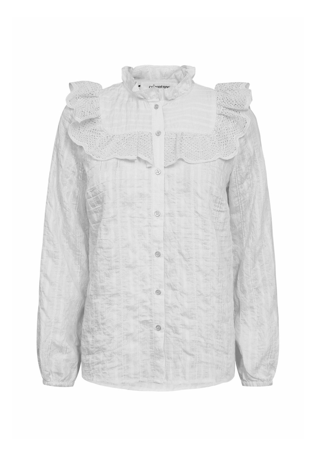 

Блузка на пуговицах TUNECC FRILL SHIRT Co'couture, белый