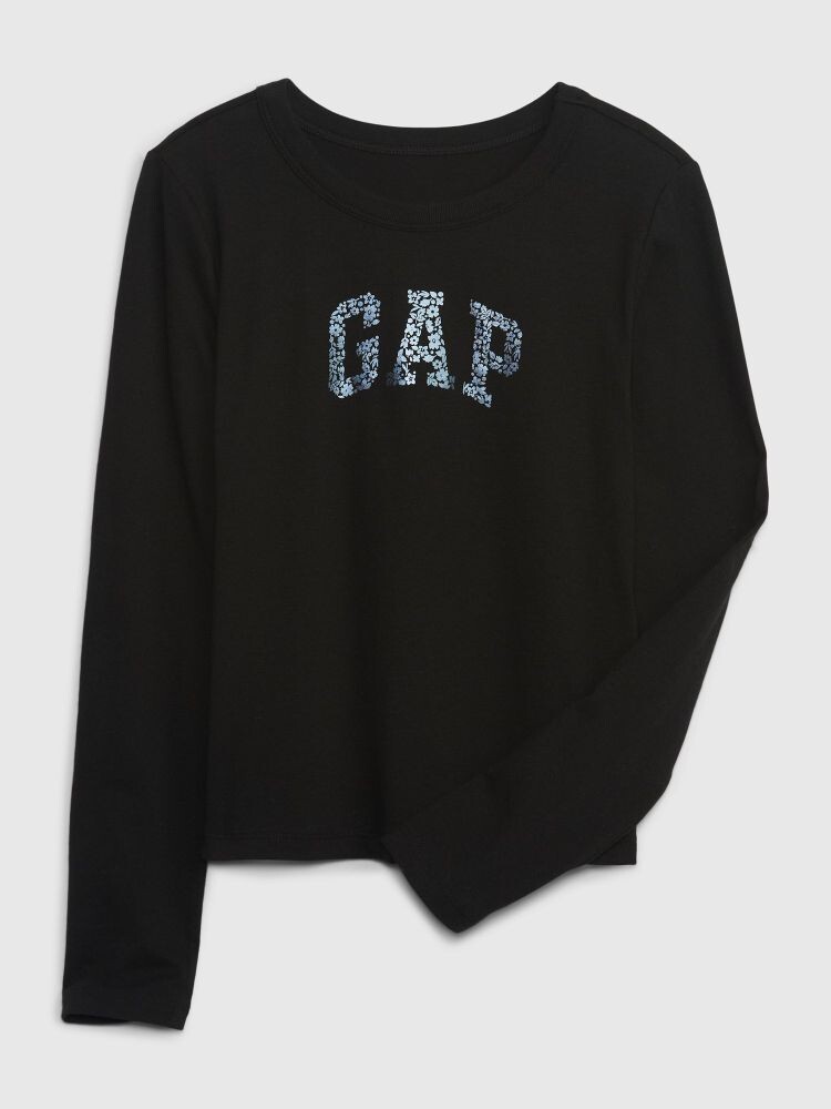 

Детская футболка с логотипом Gap, черный