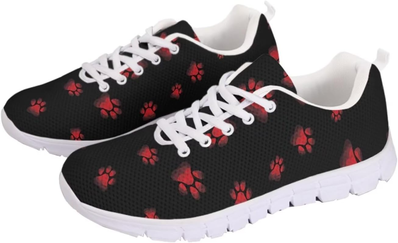 

Кроссовки с американским флагом для прогулок, кроссовки на 4 июля, повседневные беговые кроссовки для фитнеса на День независимости Getelinseng, красный