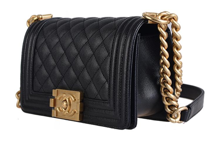 CHANEL Сумка через плечо из телячьей кожи с тиснением под личи — фото 3