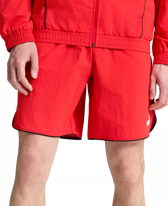 

Мужские спортивные шорты с плетеным логотипом Puma, красный