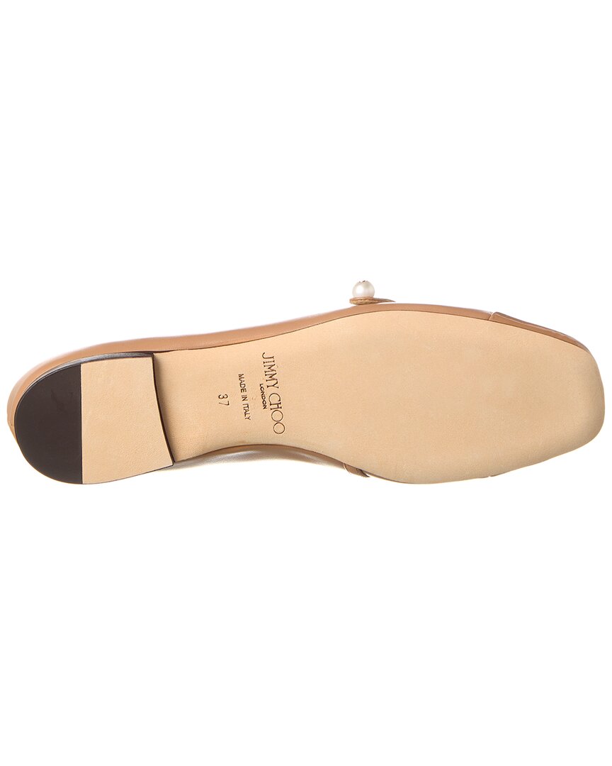 Туфли Jimmy Choo Elisa из кожи и лака, коричневый — фото 4