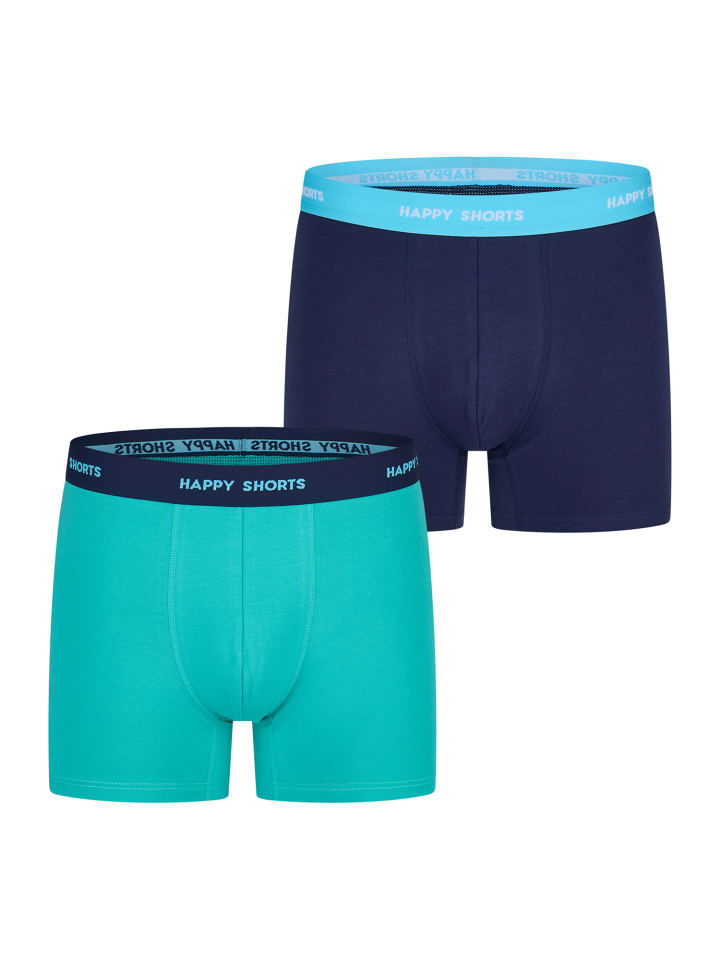

Боксерские трусы Happy Shorts, цвет solid navy - green