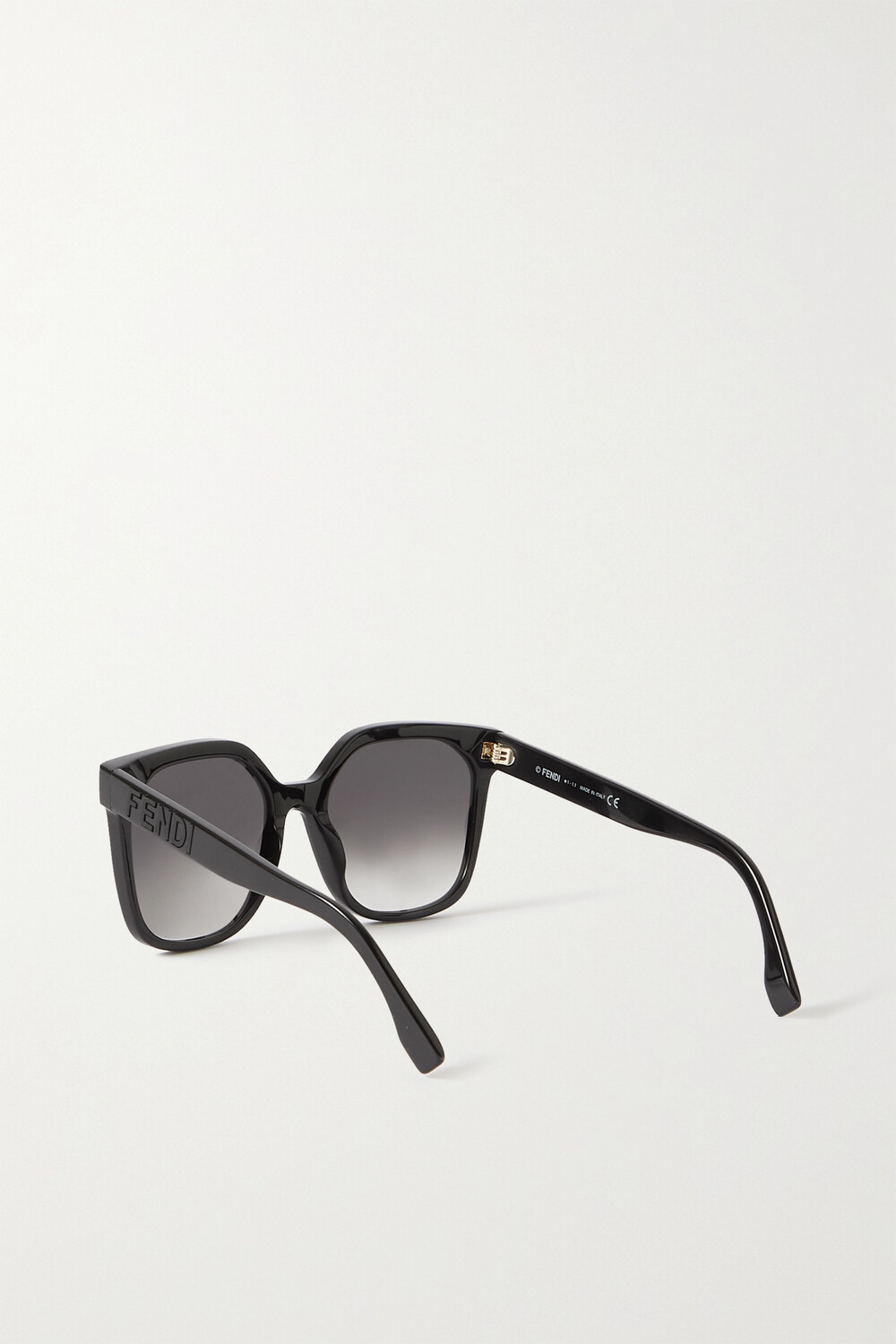 

FENDI EYEWEAR солнцезащитные очки в крупной квадратной оправе из ацетата, черный