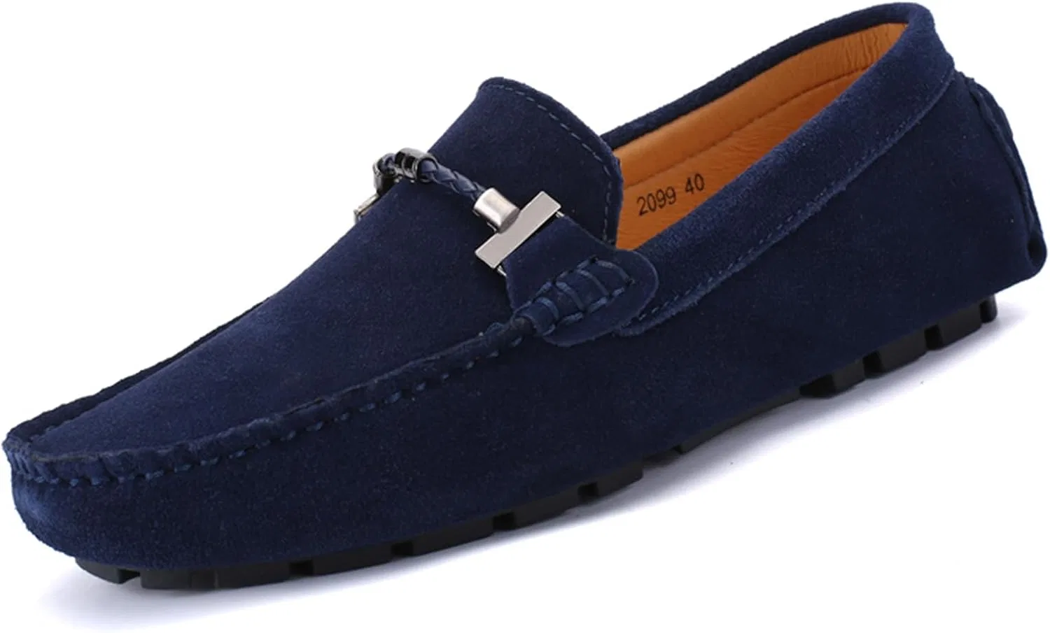 Мокасины замшевые мужские, Dark Blue Abborora
