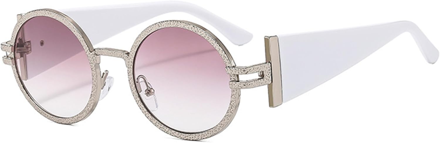 

Круглые солнцезащитные очки bullabulling для женщин, модные солнцезащитные очки, стильные винтажные золотые солнцезащитные очки для женщин в стиле 90-х, защита от ультрафиолета UV400, C4