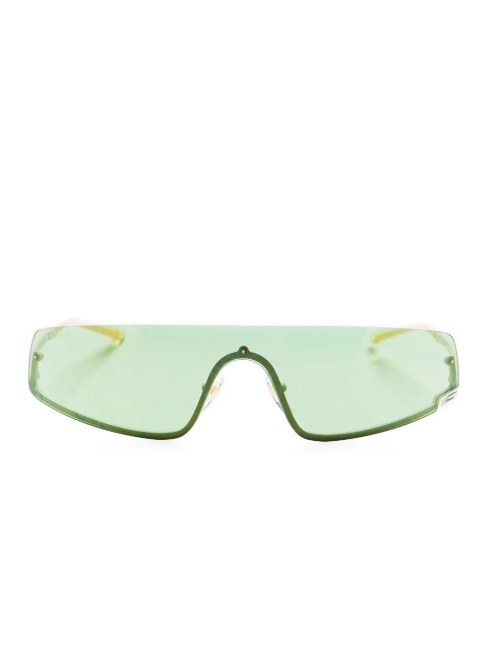 

Солнцезащитные очки с декором Square-G Gucci Eyewear, зеленый