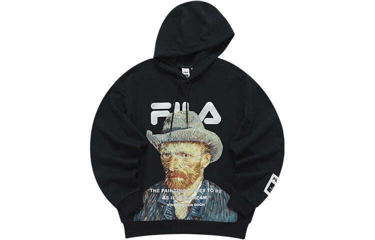 

Толстовка мужская, цвет черный как смоль Fila, черный