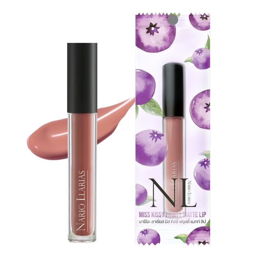 

Nario Llarias Фруктовая матовая помада для губ 2,7 г. 02 Рокки Берри, Rocky Berry