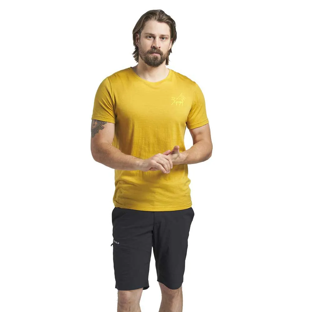 

Футболка DEVOLD OF NORWAY Smørskredtind Merino 150, желтый