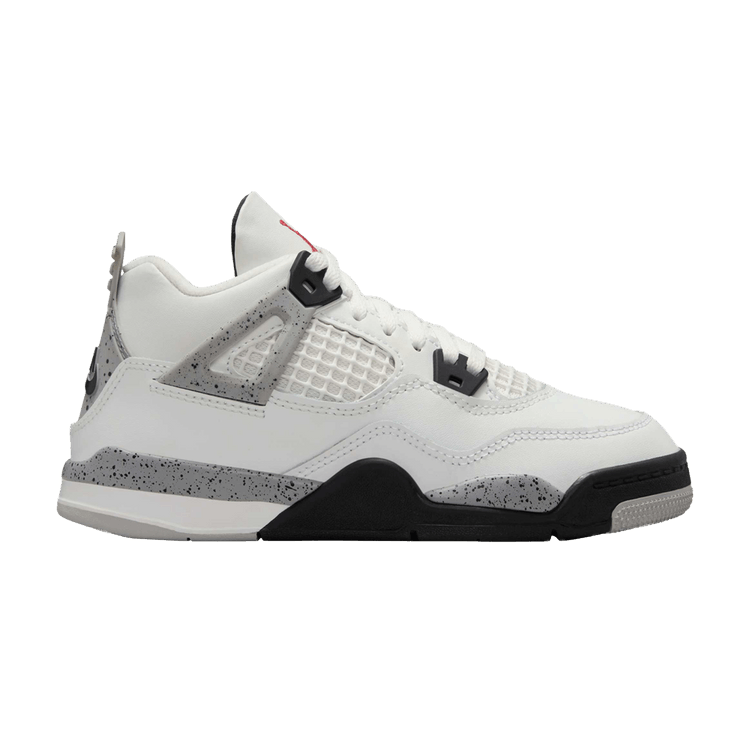 

Кроссовки Air Jordan 4 Retro OG PS 'White Cement' 2025, белый
