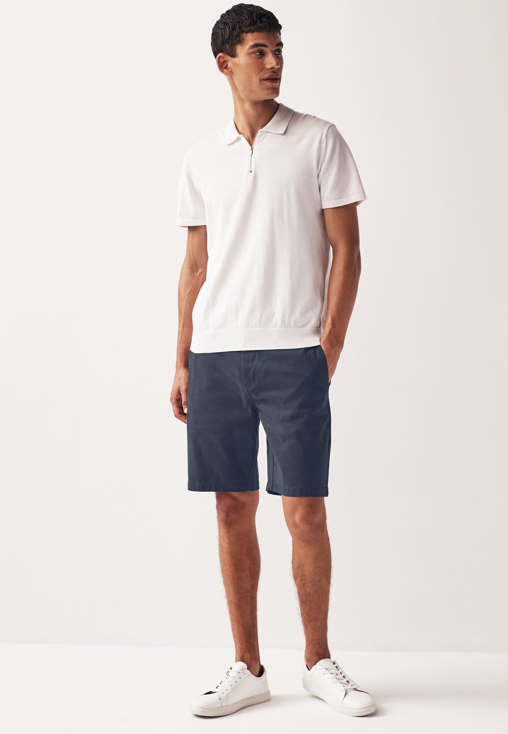 

Шорты STRAIGHT FIT STRETCH CHINO Next, темно-синий