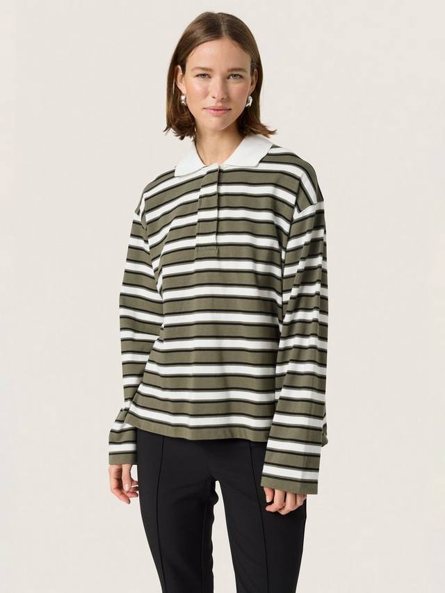 

Рубашка поло из хлопка с нео-полосками Soaked In Luxury