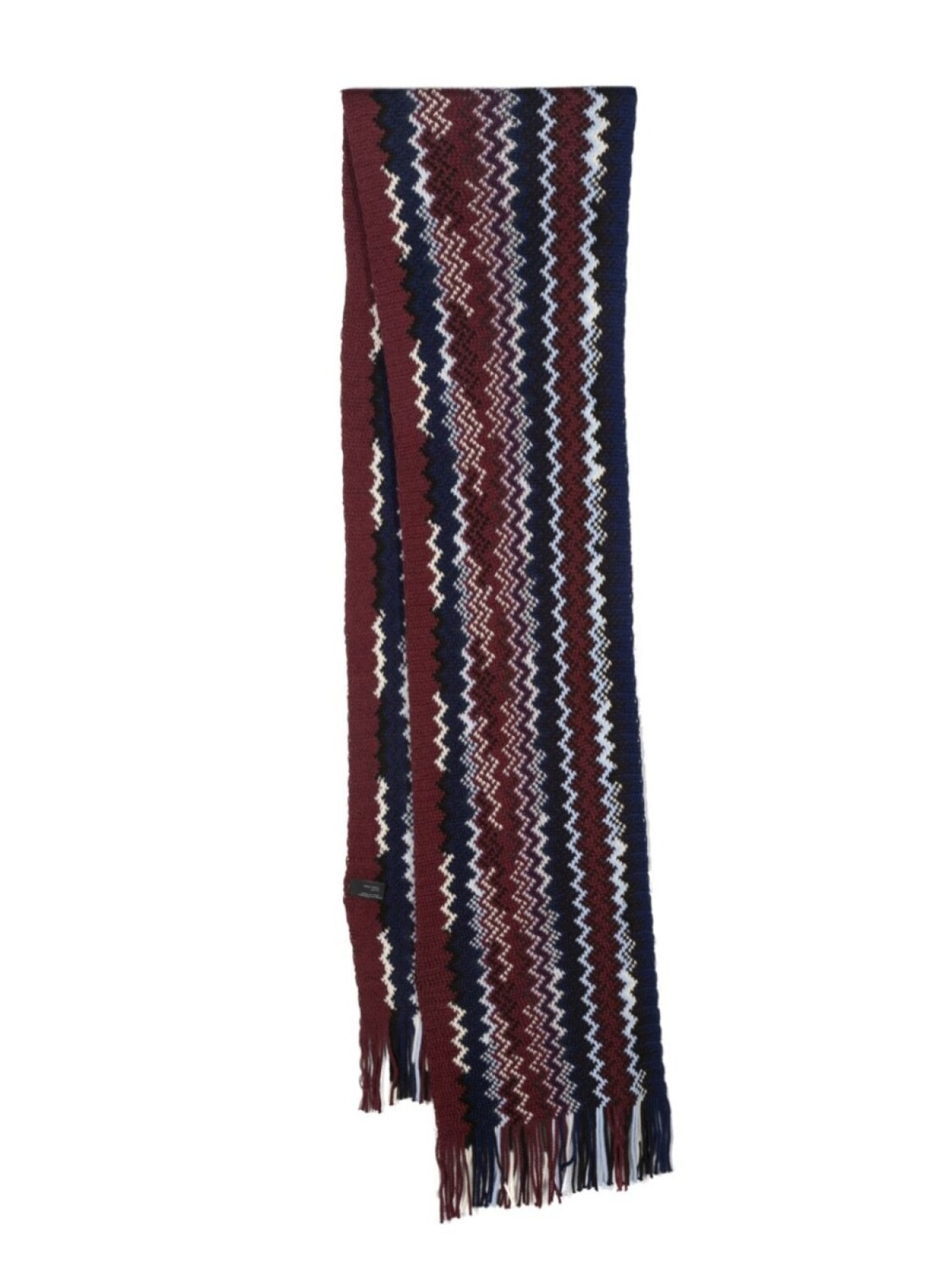 

Missoni шарф с узором зигзаг, синий