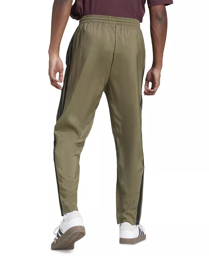 Мужские брюки Stanford Essential с тремя полосками и открытым низом adidas, зеленый — фото 2