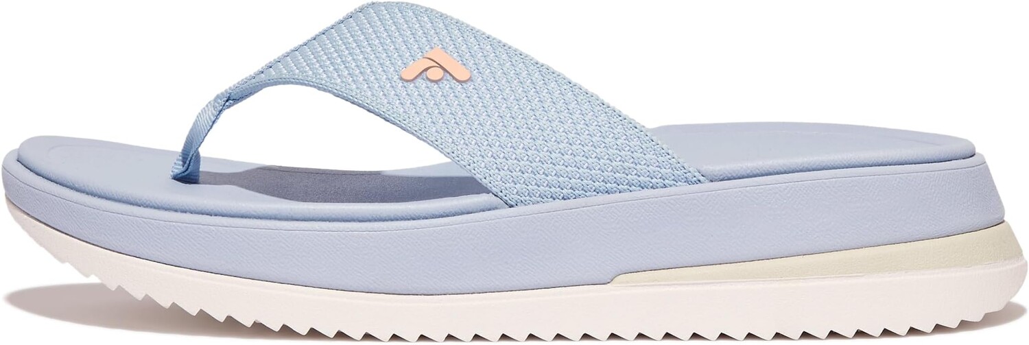 Сандалии FitFlop Surff Two-Tone Webbing Toe-Post Sandal, цвет Skywash Blue
